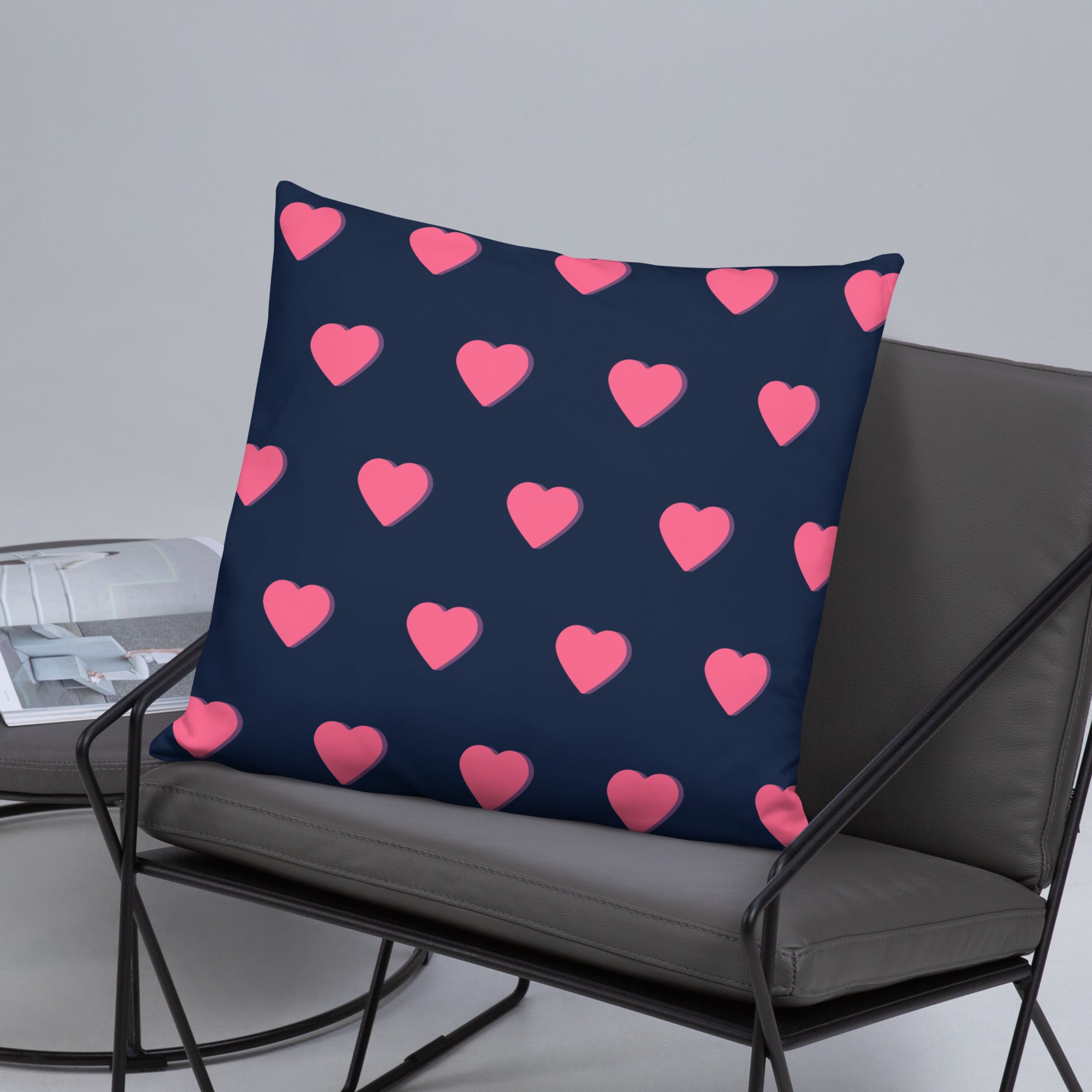 Pink Heart Decorative Pillows