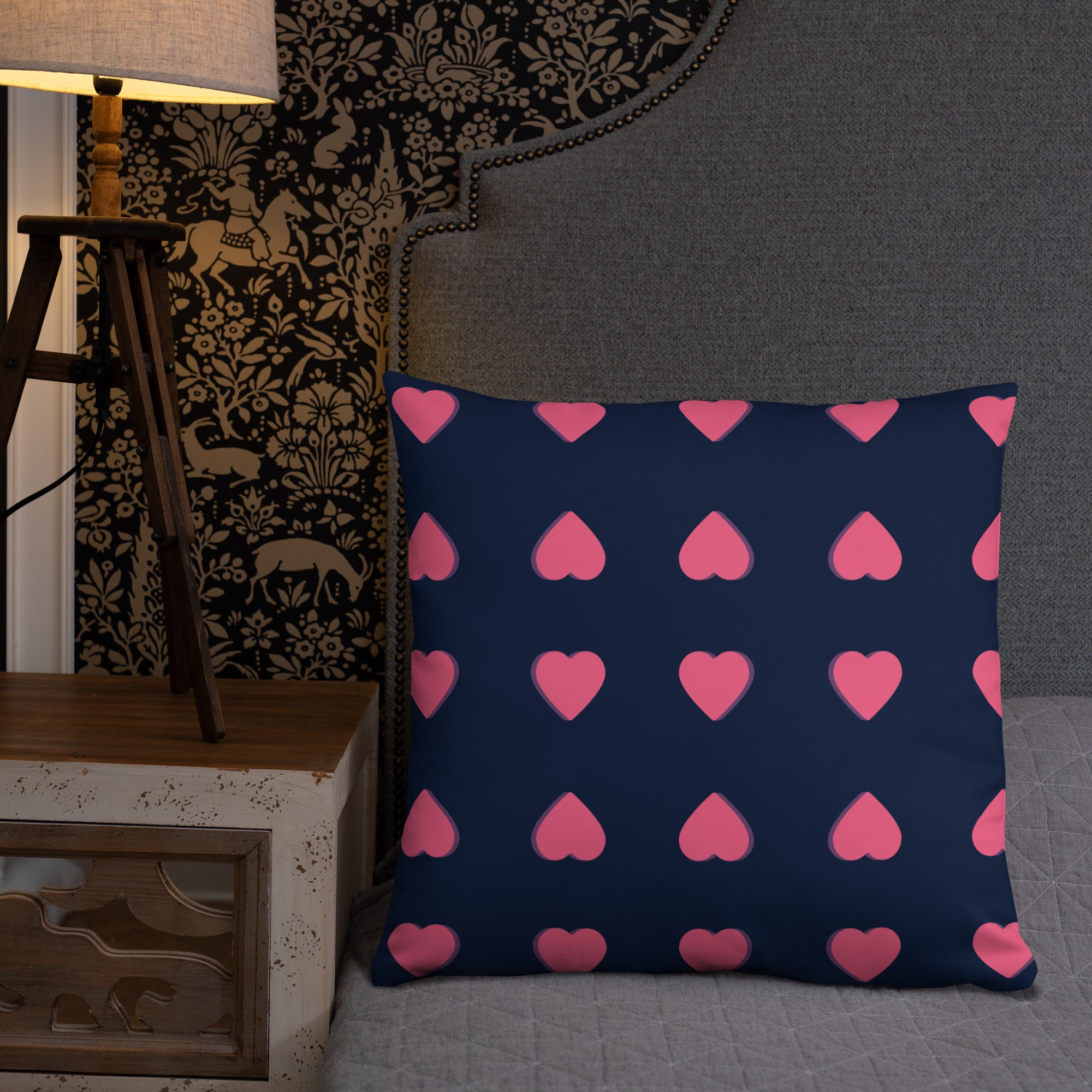 Pink Heart Decorative Pillows
