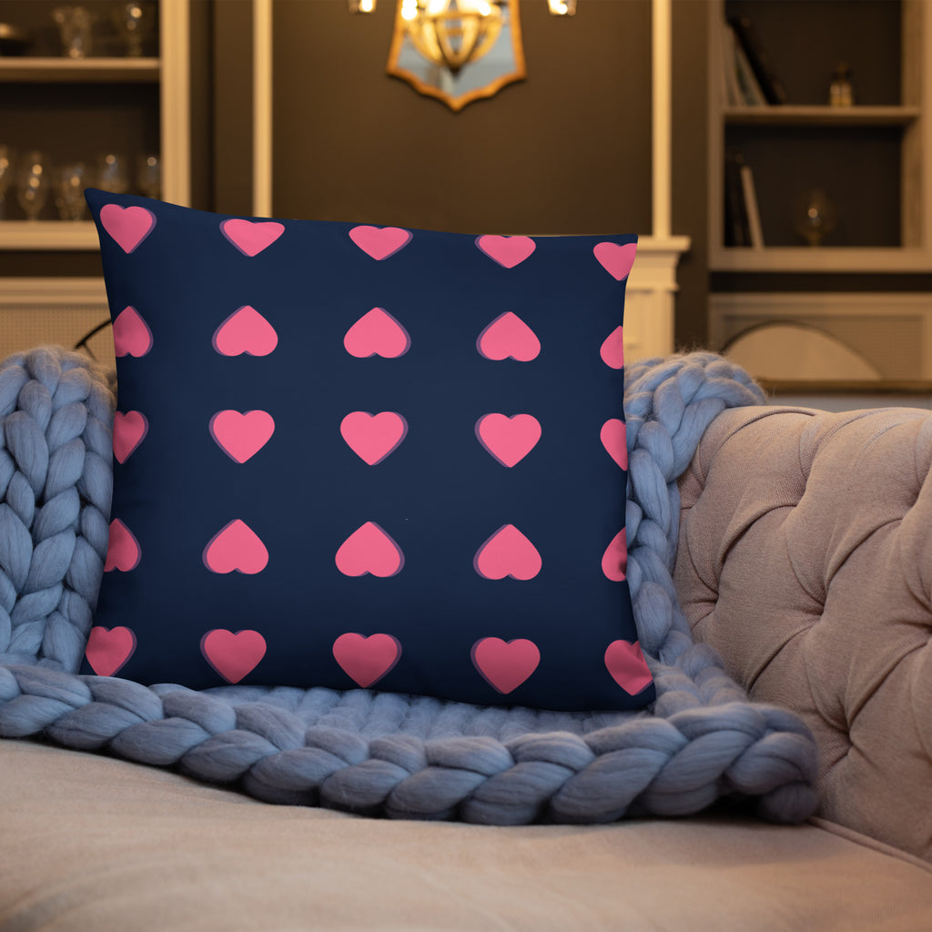 Pink Heart Decorative Pillows