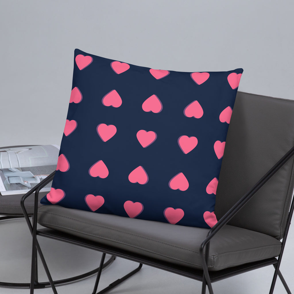 Pink Heart Decorative Pillows
