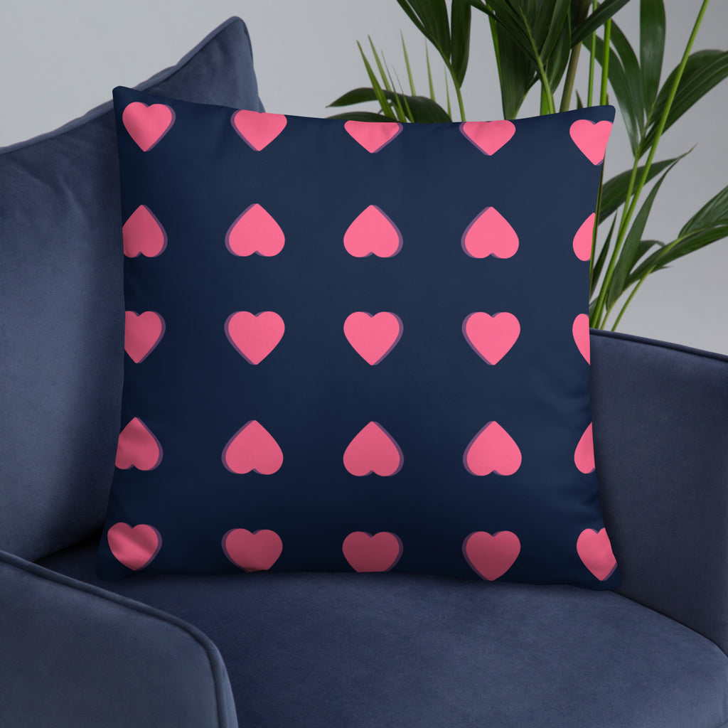Pink Heart Decorative Pillows