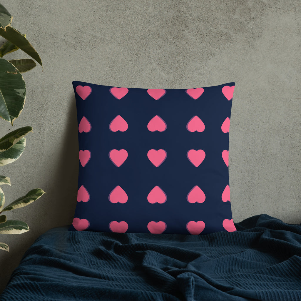 Pink Heart Decorative Pillows