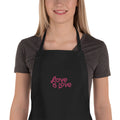 Love Is Love Embroidered Apron