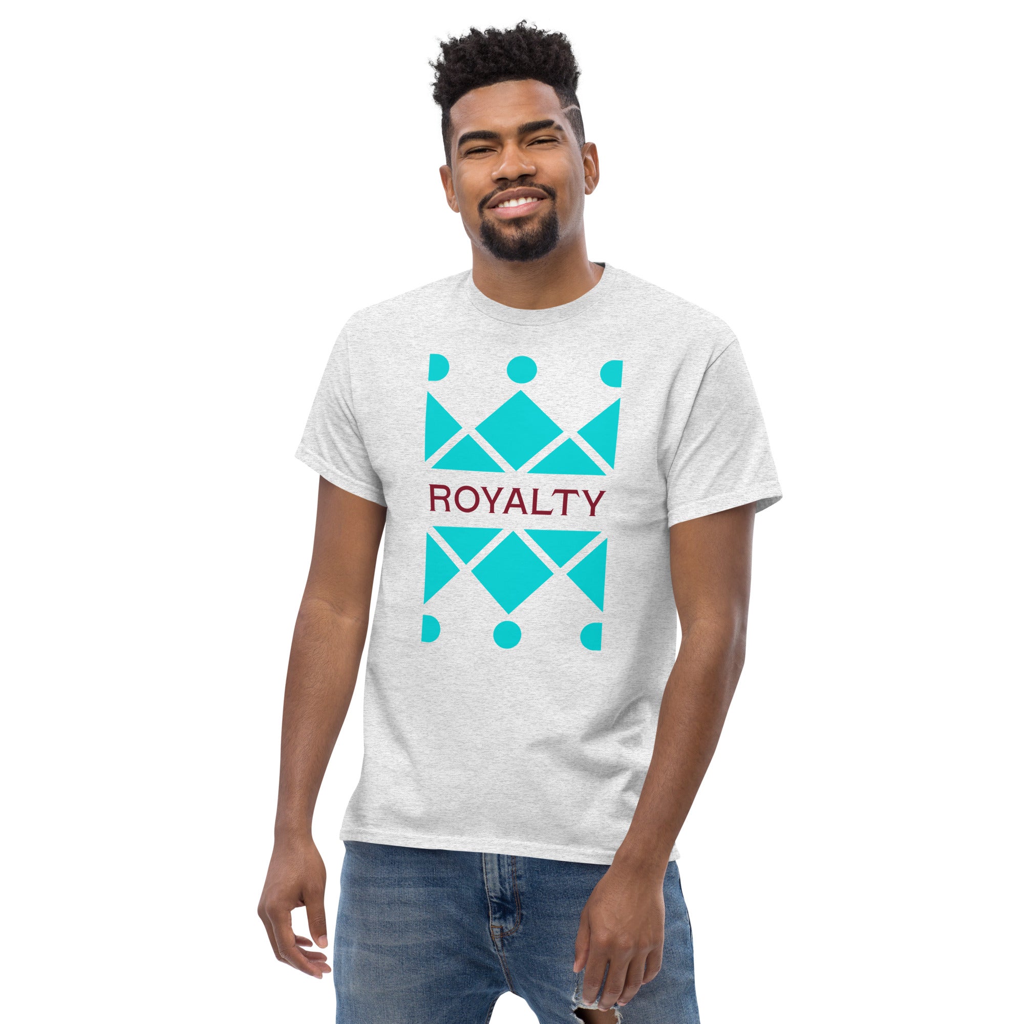 Dark Turquoise Crown Men's Classic Tee