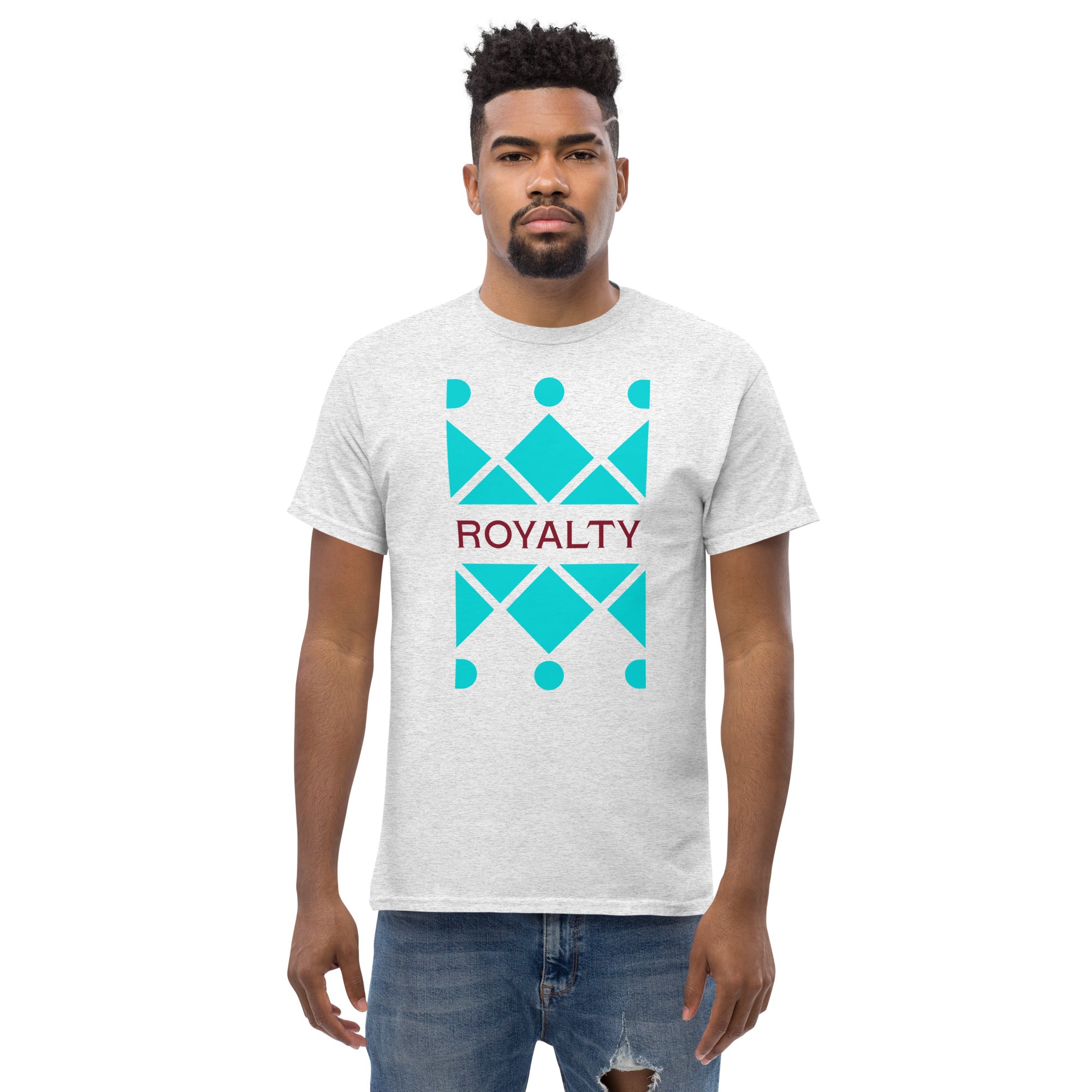 Dark Turquoise Crown Men's Classic Tee