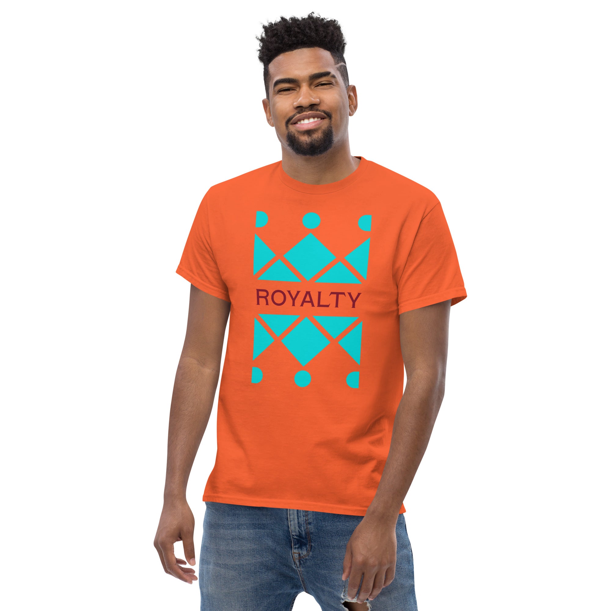 Dark Turquoise Crown Men's Classic Tee