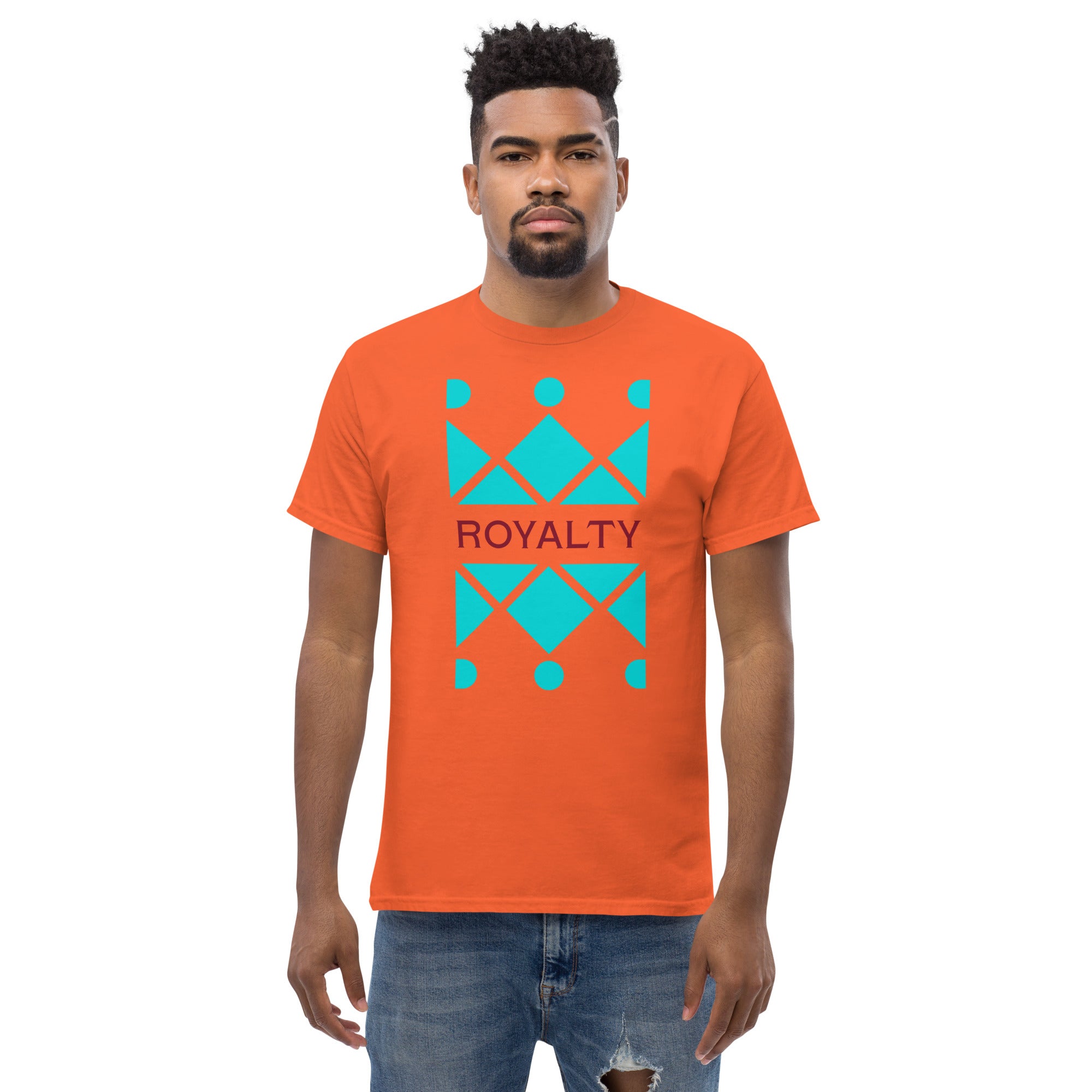 Dark Turquoise Crown Men's Classic Tee