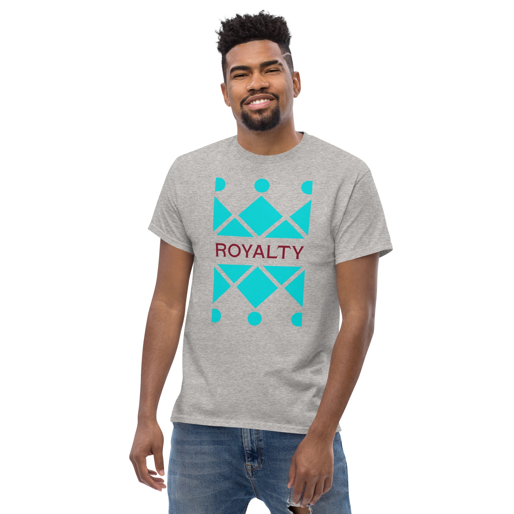 Dark Turquoise Crown Men's Classic Tee