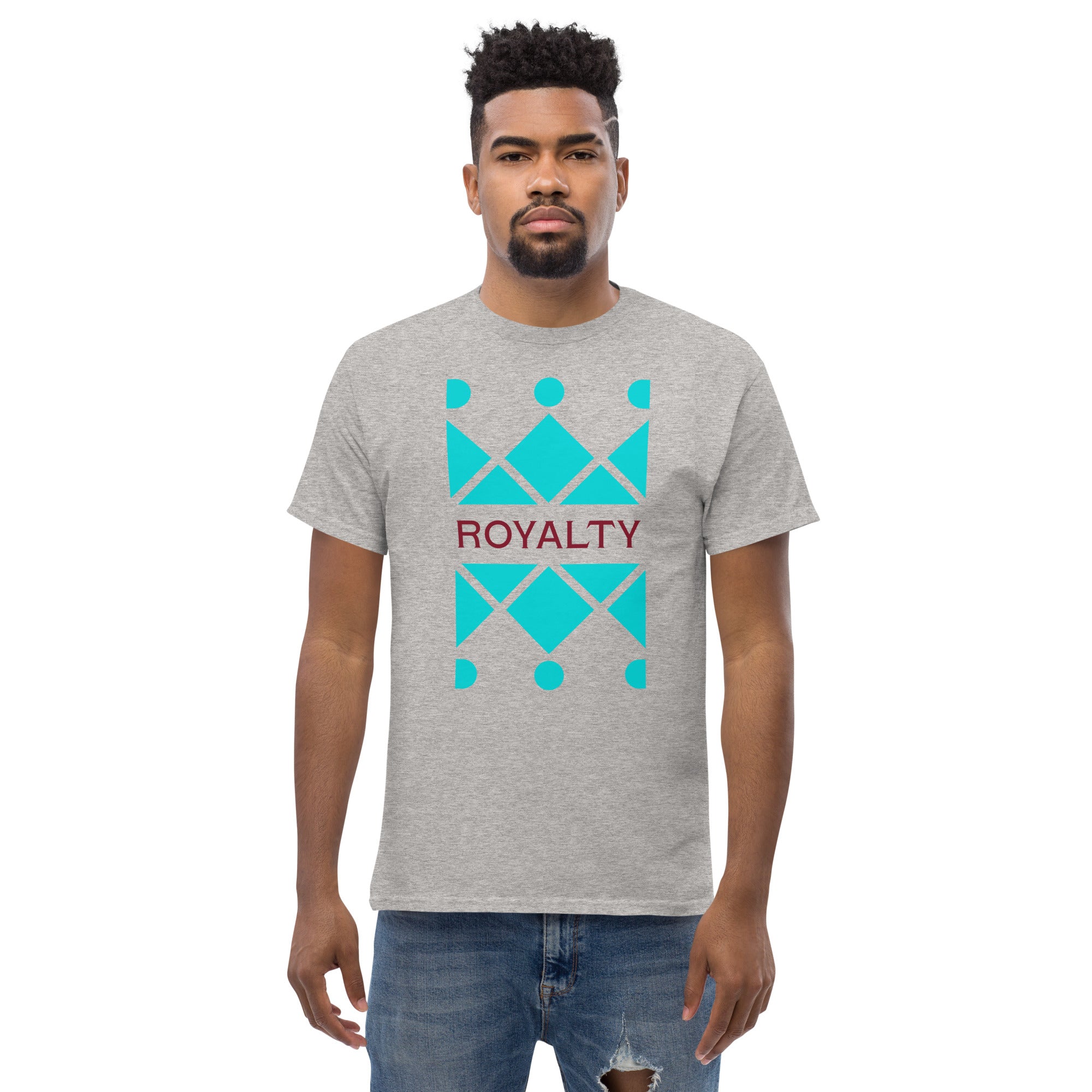 Dark Turquoise Crown Men's Classic Tee