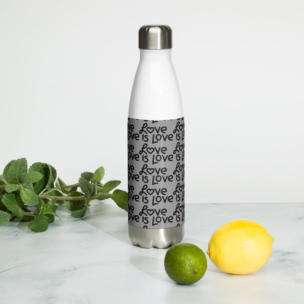 Stainless Steel Love Is Love Water Bottle