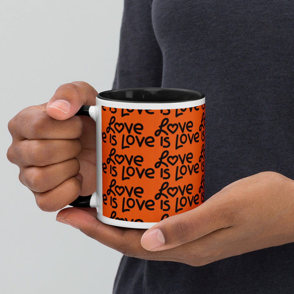 Love Is Love Mug with Color Inside
