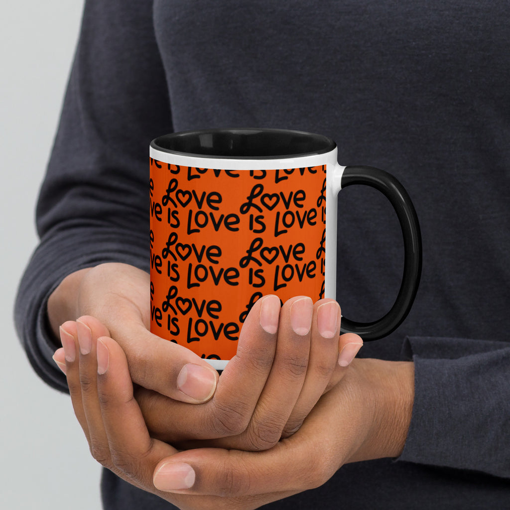 Love Is Love Mug with Color Inside