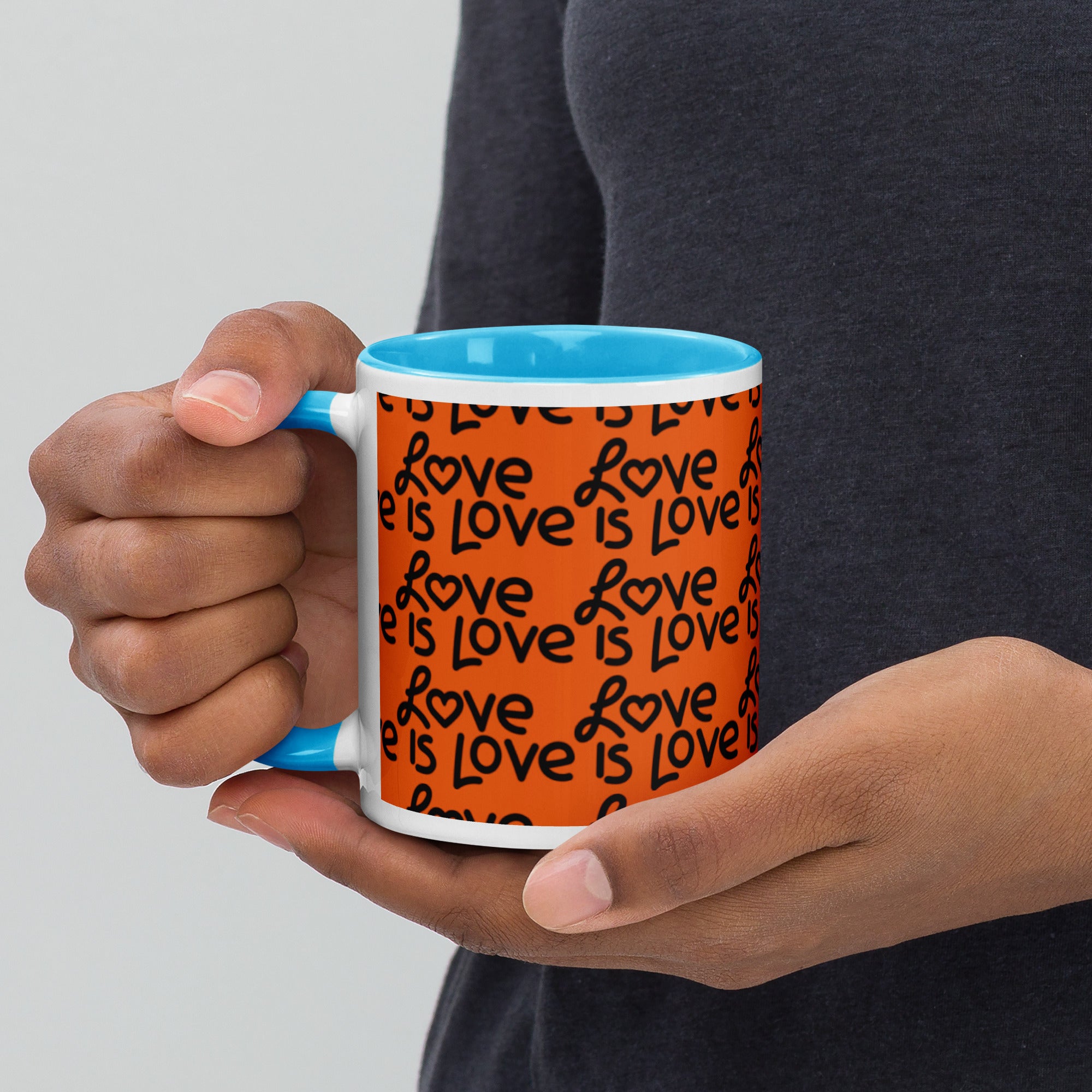 Love Is Love Mug with Color Inside