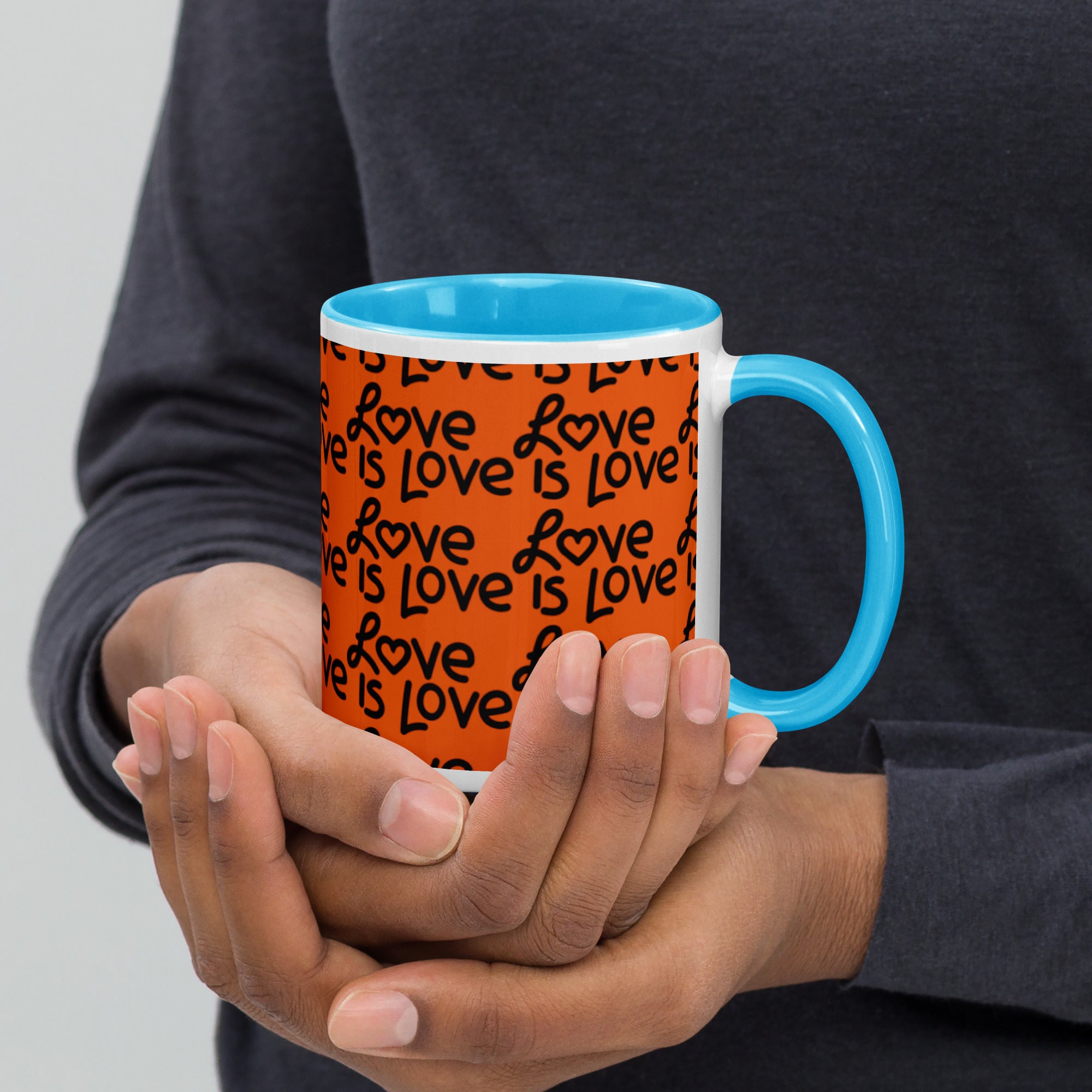 Love Is Love Mug with Color Inside