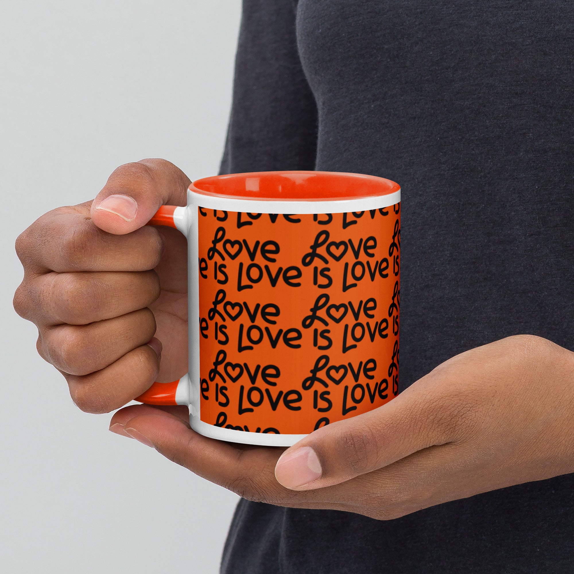 Love Is Love Mug with Color Inside