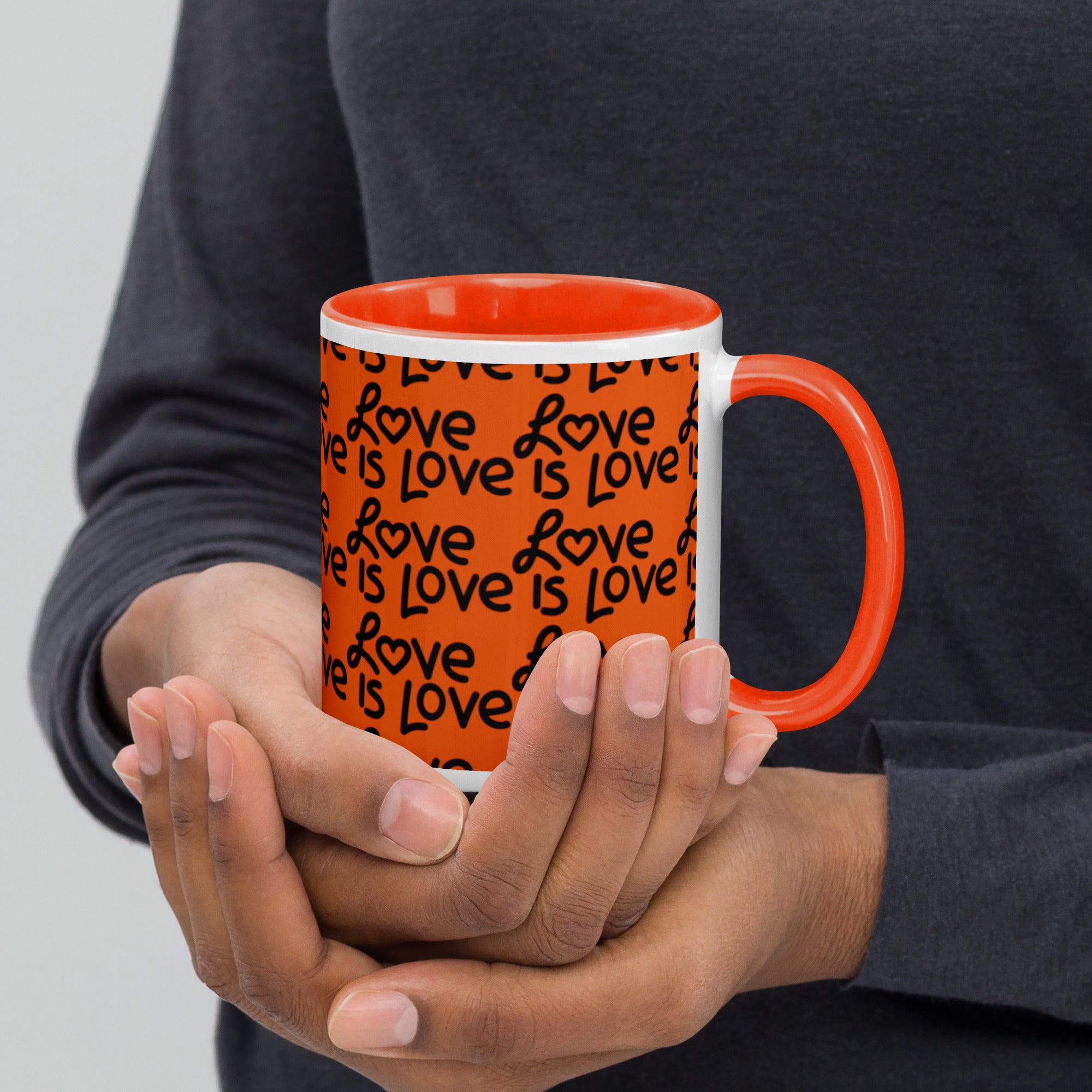 Love Is Love Mug with Color Inside