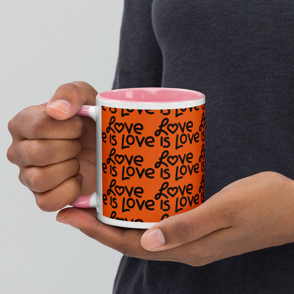 Love Is Love Mug with Color Inside