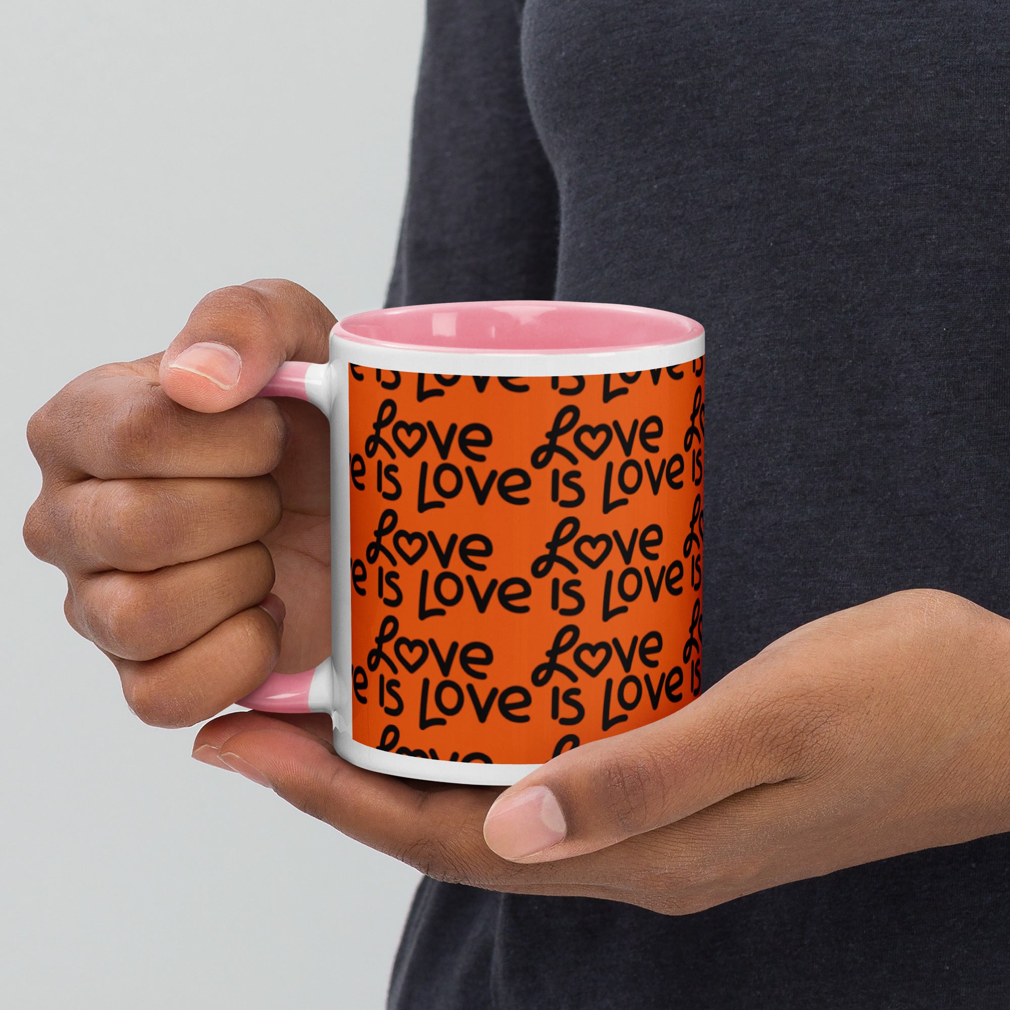 Love Is Love Mug with Color Inside