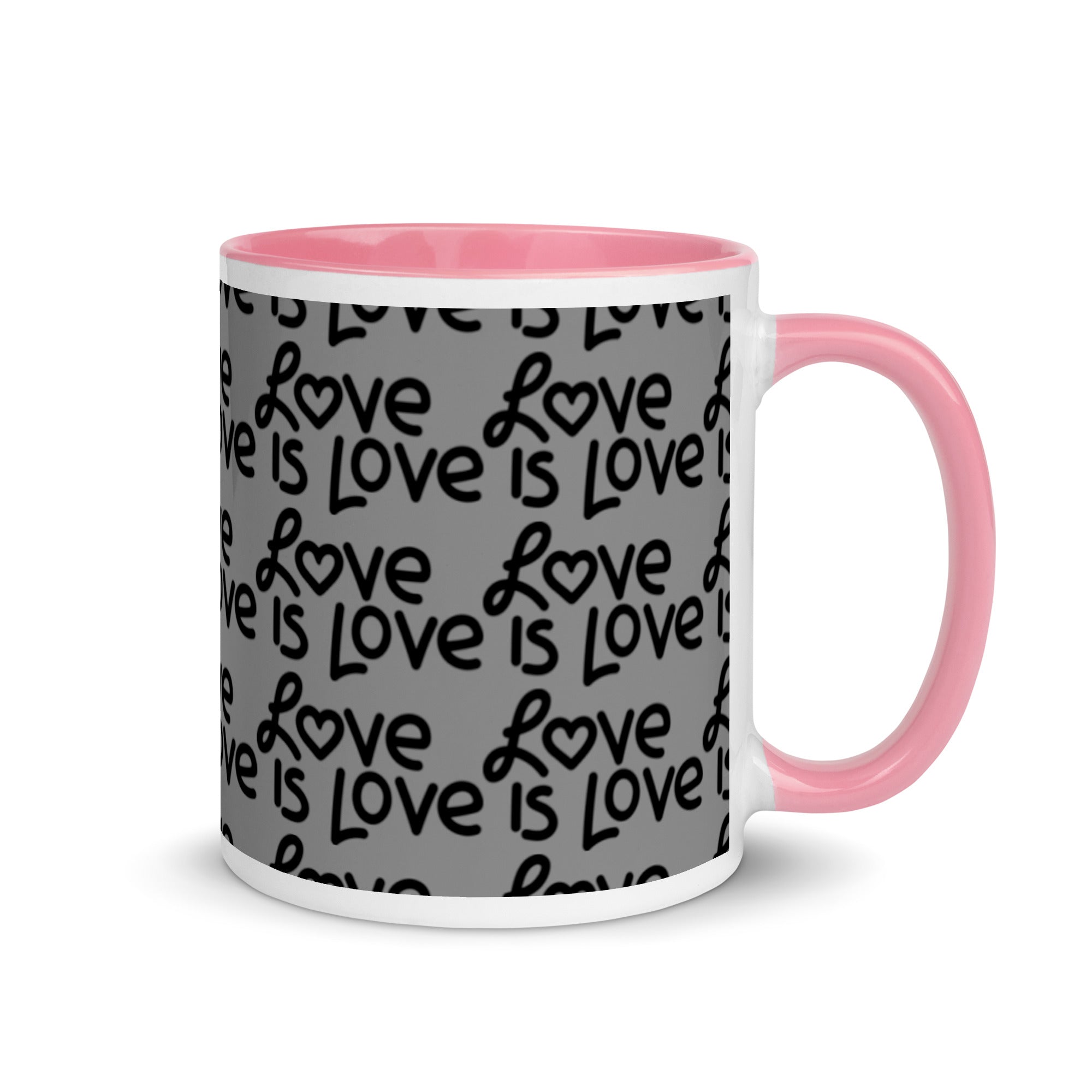 Love Is Love Mug with Color Inside