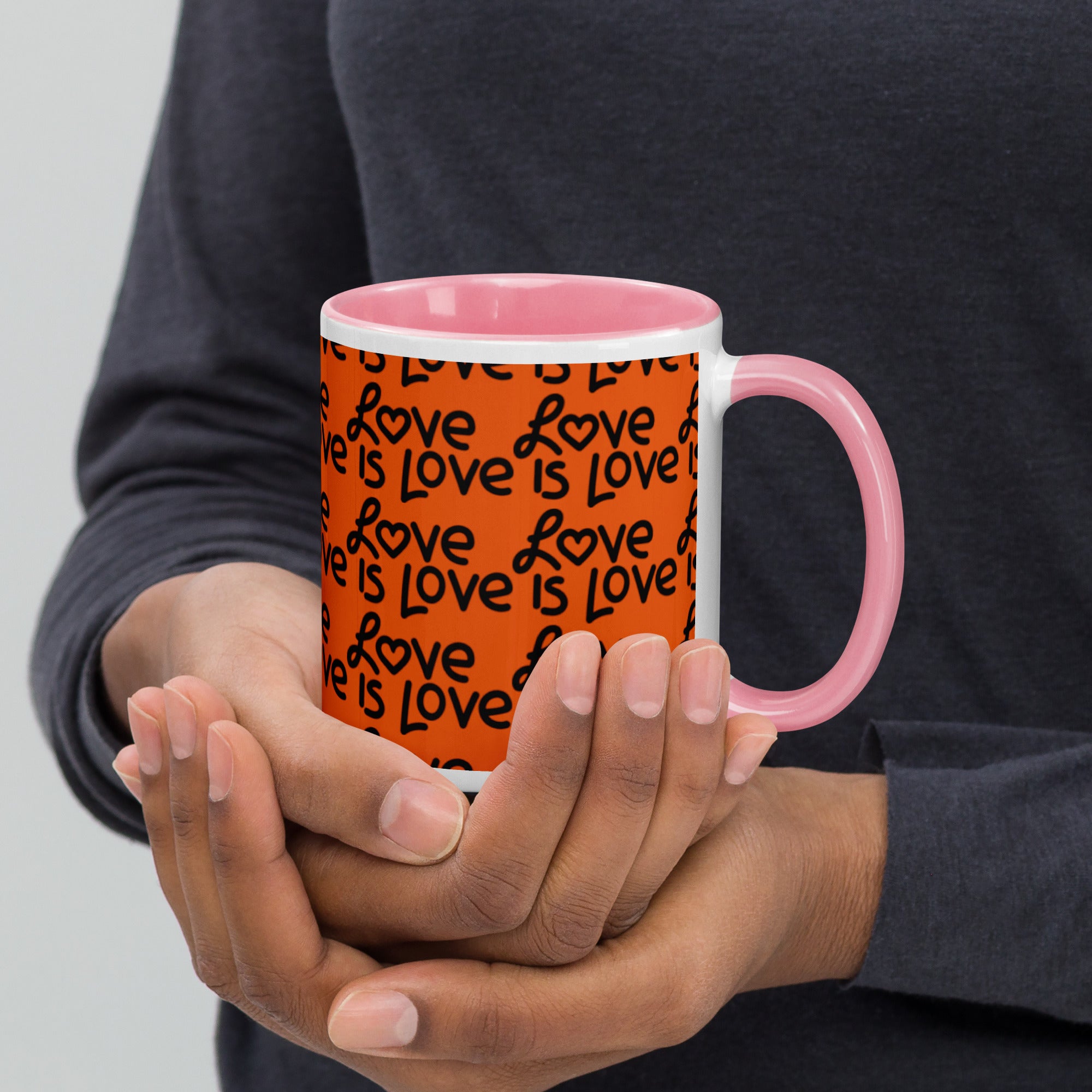 Love Is Love Mug with Color Inside