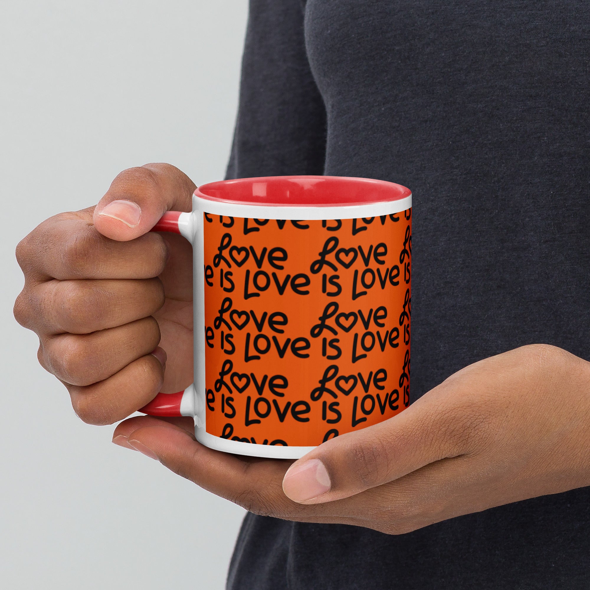 Love Is Love Mug with Color Inside