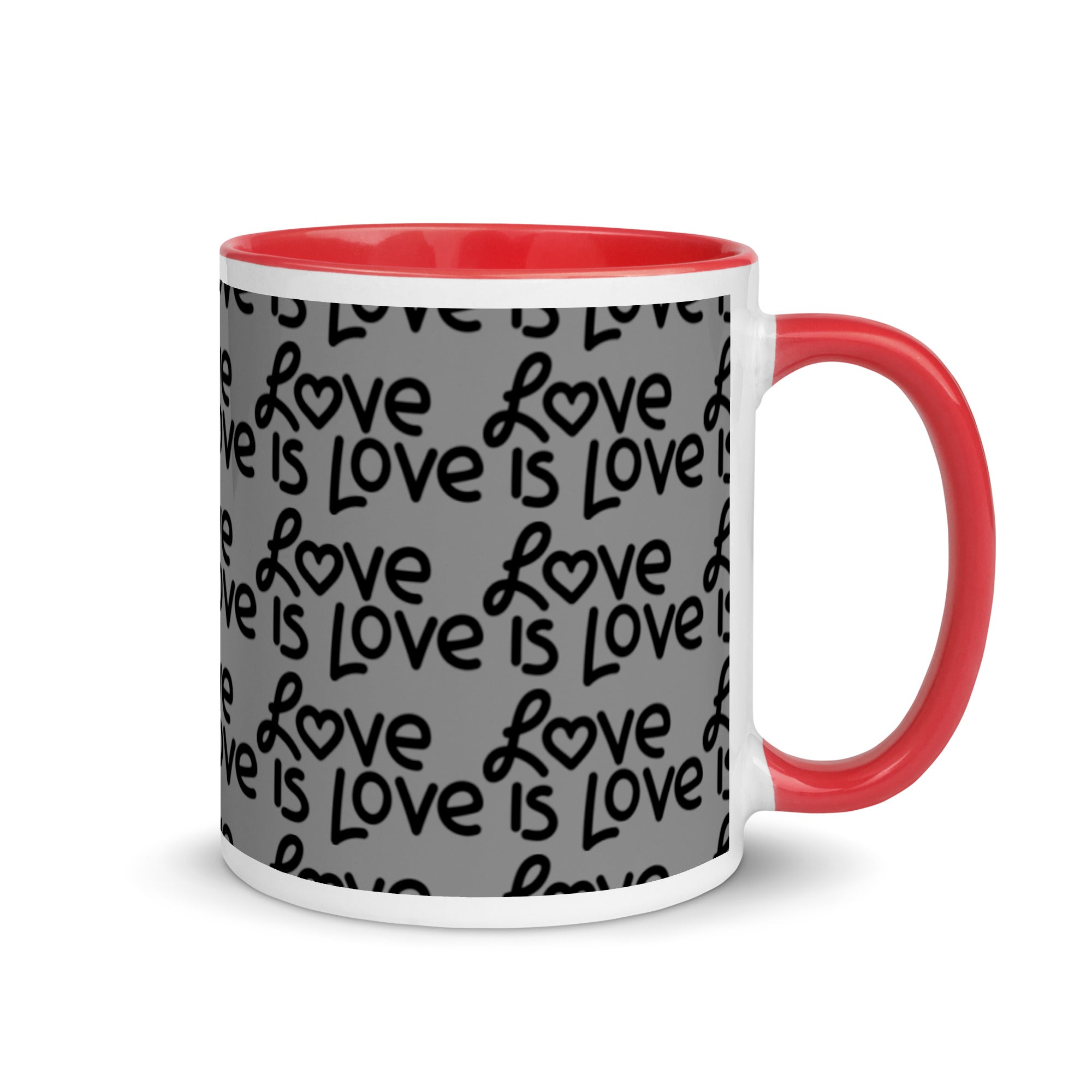 Love Is Love Mug with Color Inside