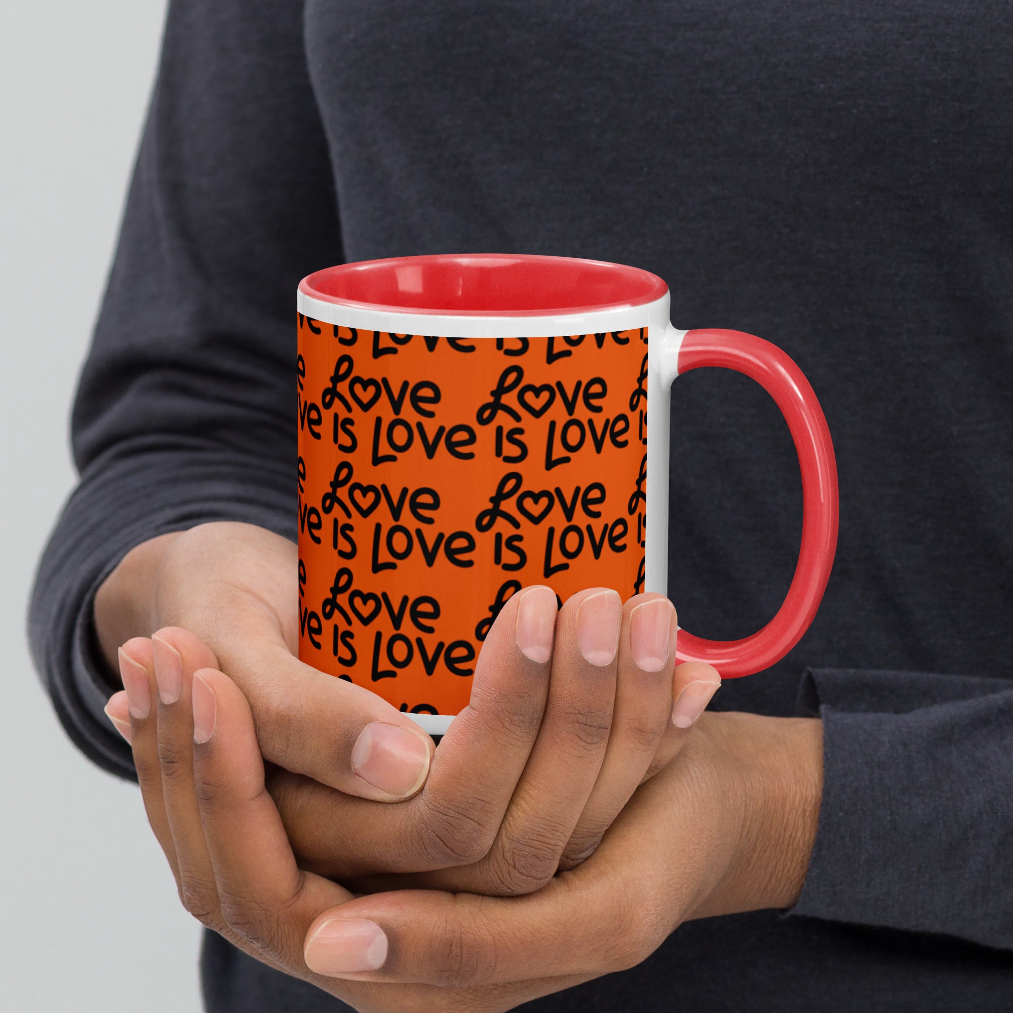 Love Is Love Mug with Color Inside