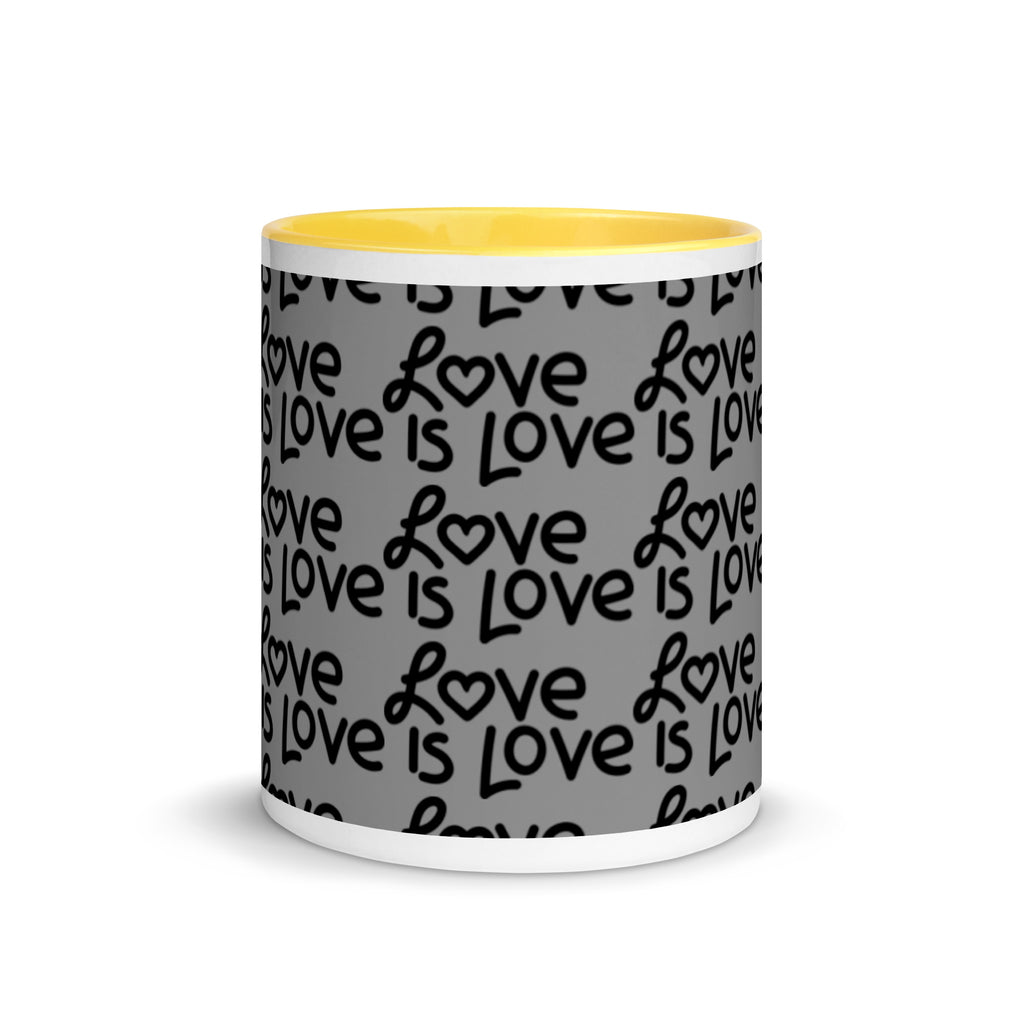 Love Is Love Mug with Color Inside