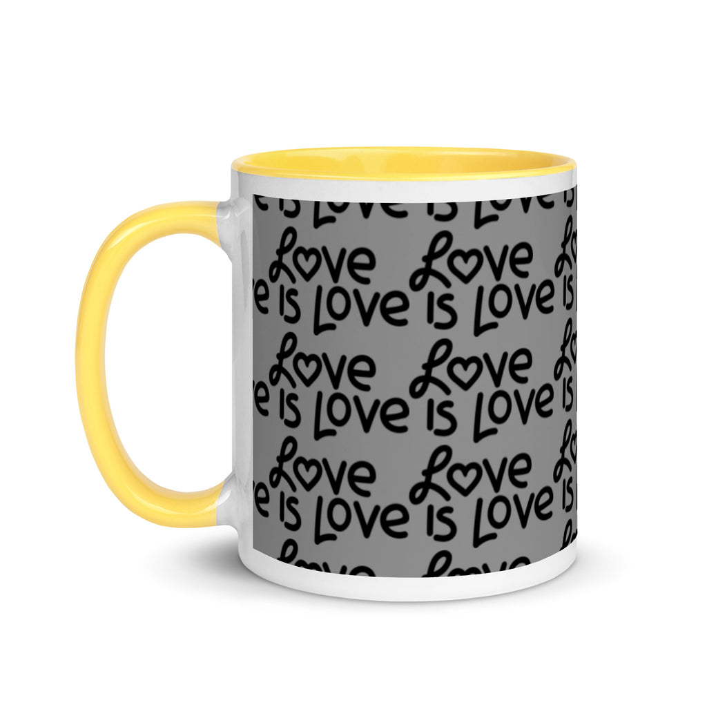 Love Is Love Mug with Color Inside