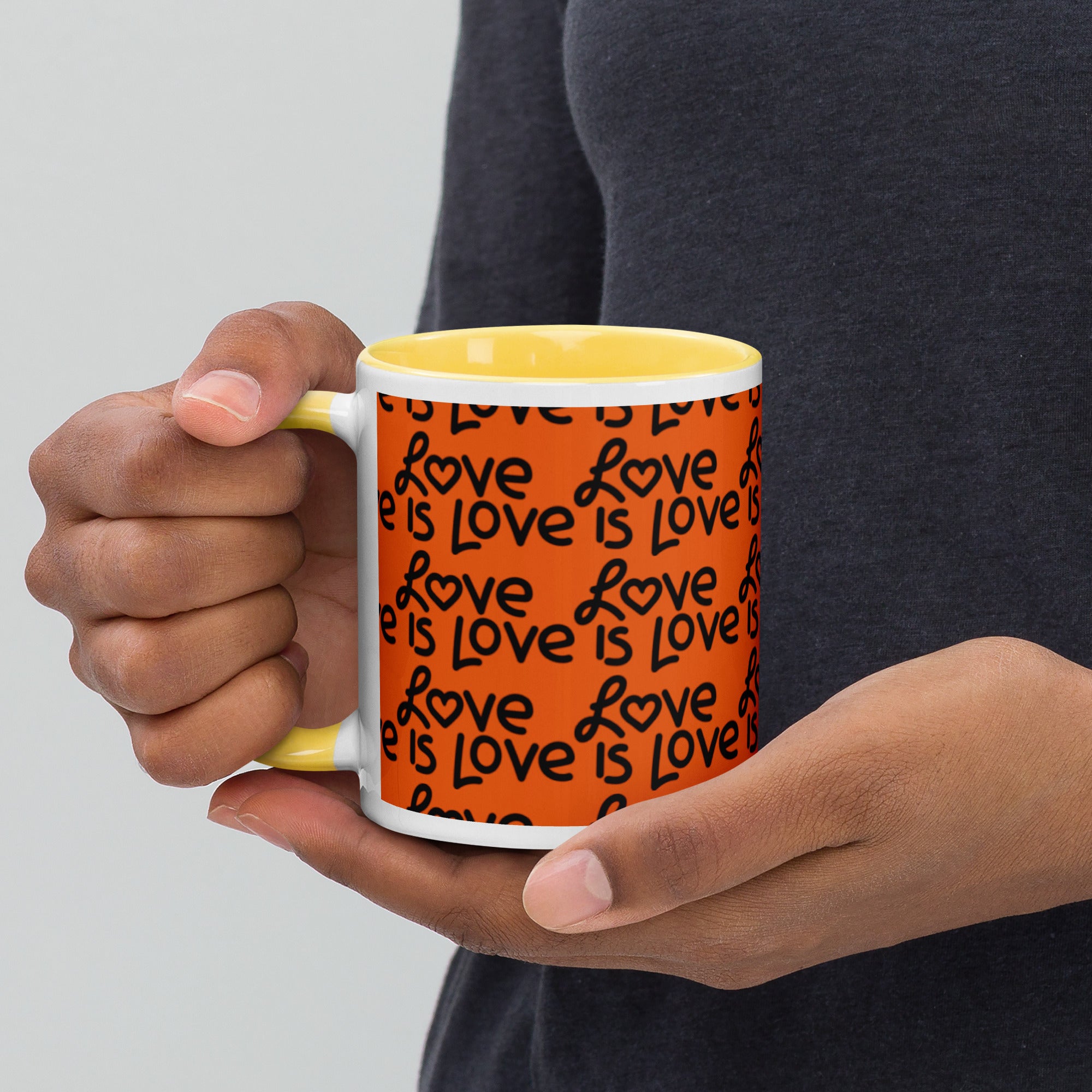 Love Is Love Mug with Color Inside