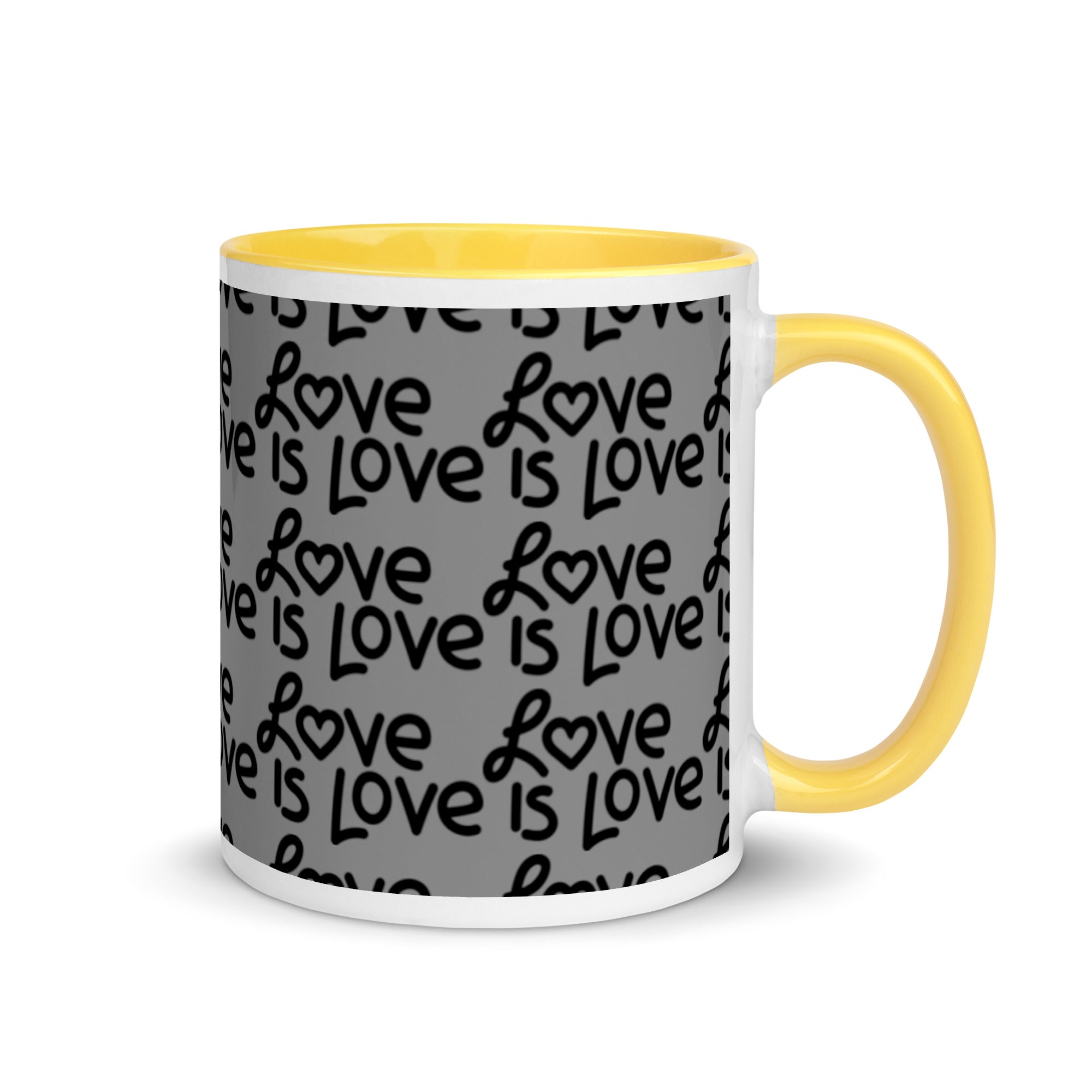Love Is Love Mug with Color Inside