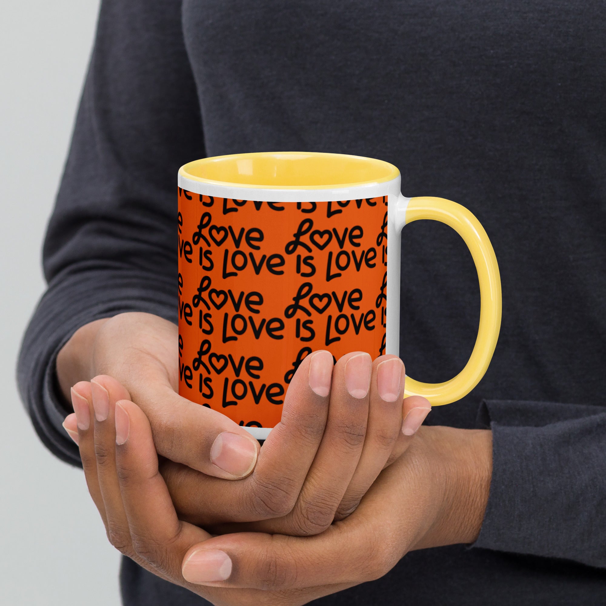 Love Is Love Mug with Color Inside